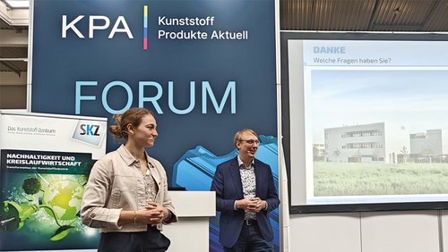 Sophia Botsch und Christoph Kugler tragen zum Thema Twin Transition – Digitalisierung für die Kreislaufwirtschaft vor.