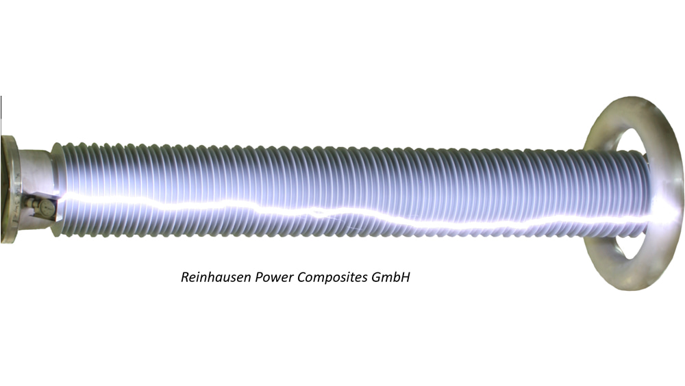 Schematische Darstellung eines Hochspannungsisolators Schematische Darstellung eines Hochspannungsisolators