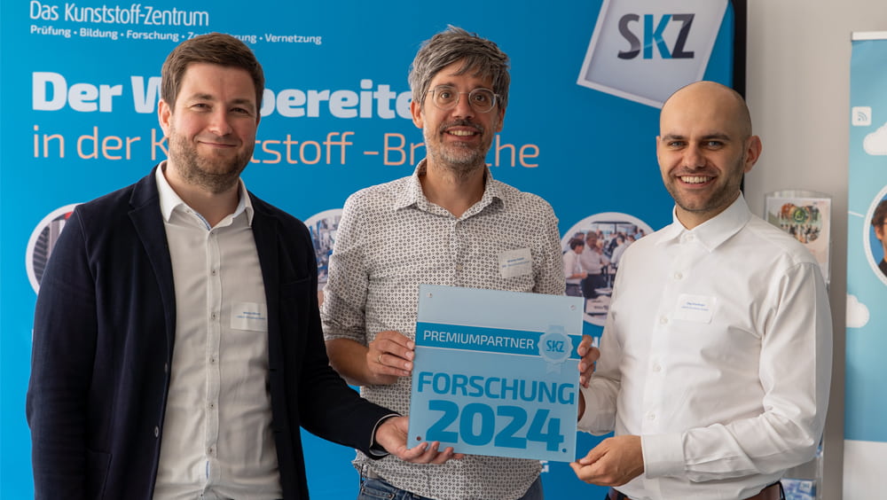 Übergabe des Preises im Rahmen des SKZ Netzwerktages Übergabe des Preises im Rahmen des SKZ Netzwerktages